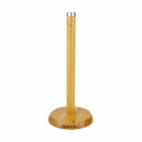 Portarotolo di Carta da Cucina Quttin Marrone Bambù Argentato 16 x 16 x 33,5 cm (12 Unità)