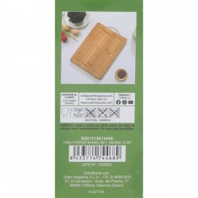 Tagliere Quttin Bambù 38 x 28 x 1,8 cm (12 Unità)