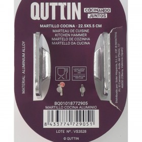 Martello da Cucina Quttin Alluminio Argentato 22 x 5 x 5 cm