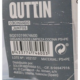 Portaspugne da lavandino Quttin 15 x 7 x 20,5 cm (12 Unità)