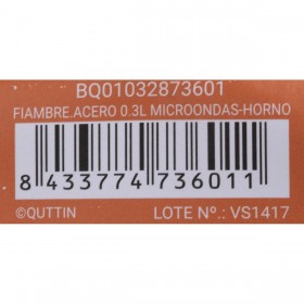 Porta pranzo Ermetico Quttin Rotonda Acciaio inossidabile Argentato 300 ml Acciaio (12 Unità)