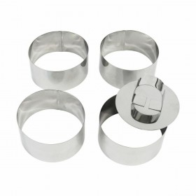 Set di Stampi da Pasticceria Quttin Argentato Acciaio inossidabile 4 Pezzi (12 Unità)