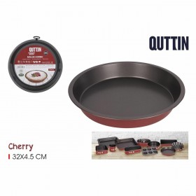 Stampo da Forno Quttin Cherry Acciaio al carbonio 32 x 32 x 5 cm (12 Unità)