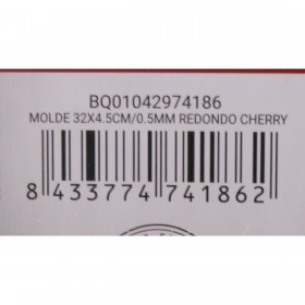 Stampo da Forno Quttin Cherry Acciaio al carbonio 32 x 32 x 5 cm (12 Unità)