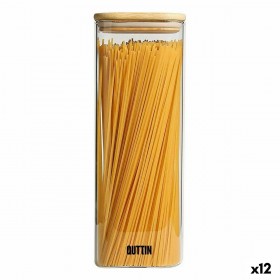 Vaso Quttin Bambù Quadrato 2,15 L 10,2 x 28 cm (12 Unità)