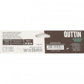 Sacchetto Riutilizzabile per Alimenti Quttin Sandwich 18 x 18 x 2 cm (24 Unità)