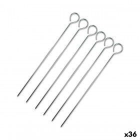 Set di Spiedini per Barbecue Wooow Metallo 6 Pezzi 20 cm (36 Unità)