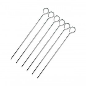 Set di Spiedini per Barbecue Wooow Metallo 6 Pezzi 20 cm (36 Unità)