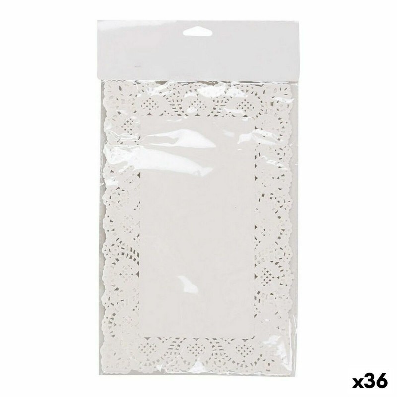 Base per torta Wooow Bianco Carta 19 x 30 cm 24 Pezzi (36 Unità)