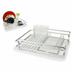 Scolapiatti da Lavandino Confortime Alluma Alluminio 43 x 32 x 12 cm (4 Unità)