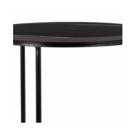 Set di 2 tavoli Alexandra House Living Nero Ferro Legno MDF 39 x 57 x 39 cm