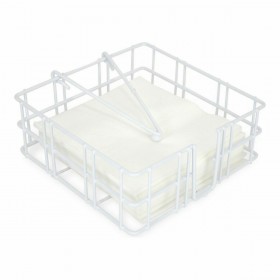 Portatovagliolo Confortime Bianco 18 x 18 x 6,5 cm (12 Unità)