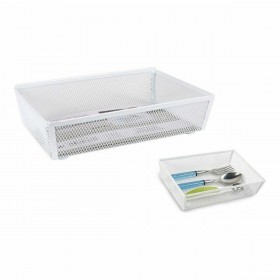 Vassoio Portaposate Confortime Metallo Bianco 21,8 x 15,24 x 5,2 cm (12 Unità)
