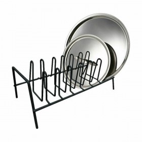 Contenitore per Sistemare le Padelle Confortime Nero 35,8 x 17,2 x 13,4 cm (12 Unità)