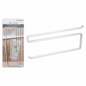 Portarotolo di Carta da Cucina Confortime Bianco Metallo 26 x 10 x 1,3 cm (12 Unità)