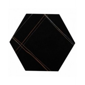 Set di 2 tavoli Alexandra House Living Nero Ferro Legno MDF 39 x 57 x 39 cm