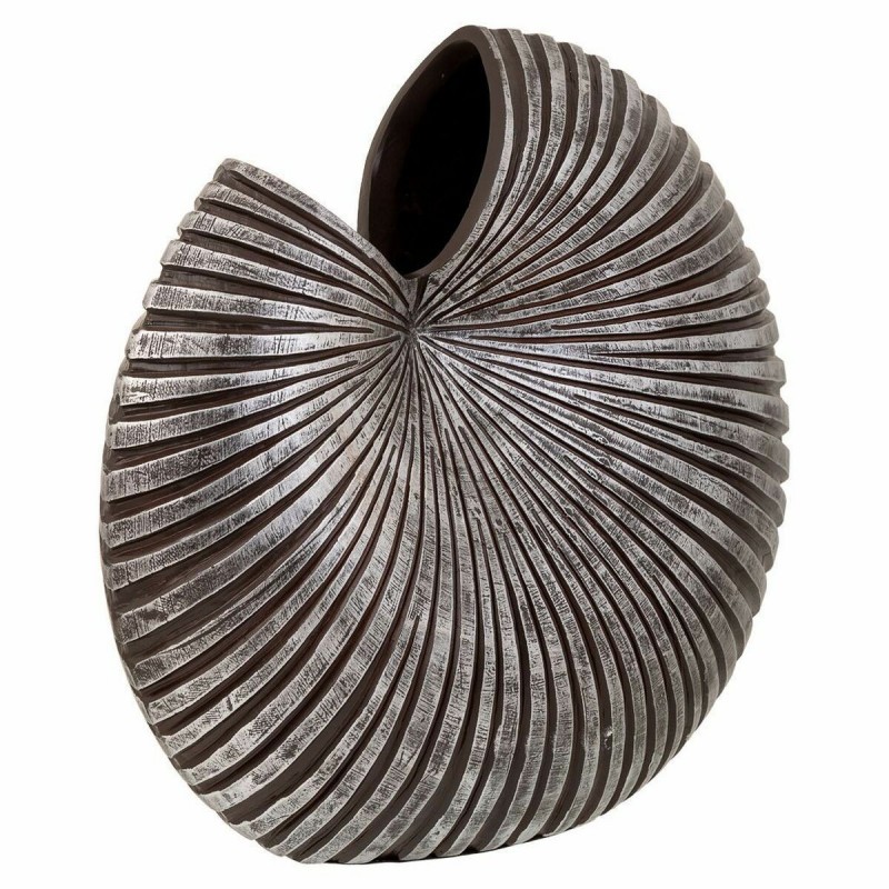 Vaso Alexandra House Living Grigio Argento Poliresina 20 x 41 x 46 cm