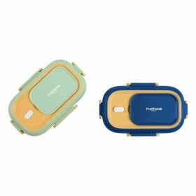 Porta pranzo Ermetico ThermoSport Acciaio Plastica Rettangolare 550 ml Termico (6 Unità)