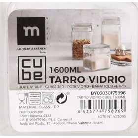 Vaso La Mediterránea Quadrato 1,6 L (12 Unità)