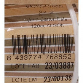 Set di Bicchieri Algon Cartone Caffè 50 Pezzi 120 ml (12 Unità)