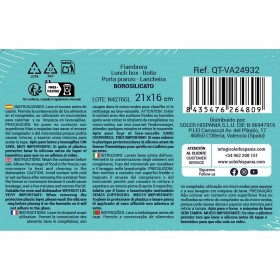 Porta pranzo Ermetico Quttin Rettangolare 1L 21 x 16,1 x 6,9 cm (6 Unità)