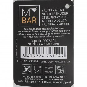 Salsiera Quttin Bar 150 ml Argentato Acciaio (12 Unità)