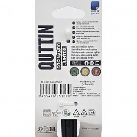 Set di Utensili da Cucina Quttin Nylon 4 Pezzi (15 Unità)