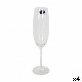 Calice da champagne Bohemia Crystal Clara 220 ml Champagne 6 Pezzi (4 Unità)