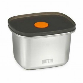 Porta pranzo Ermetico Quttin Acciaio inossidabile Rettangolare 450 ml 11,6 x 9,4 x 7 cm (12 Unità)