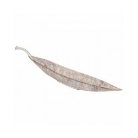 Centrotavola Alexandra House Living Bianco Poliresina 15 x 20 x 95 cm Foglio