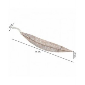Centrotavola Alexandra House Living Bianco Poliresina 15 x 20 x 95 cm Foglio