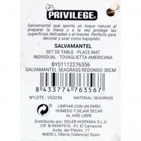 Sottopentola Privilege Alghe marine Marrone Ø 30 cm (36 Unità)