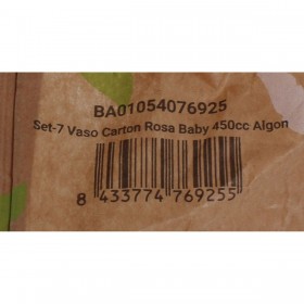 Set di Bicchieri Algon Monouso Cartone Rosa 7 Pezzi 450 ml (16 Unità)