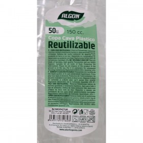 Set di calici riutilizzabili Algon Scavo 50 Pezzi 150 ml (6 Unità)