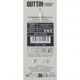 Schiumarola Quttin Silicone Acciaio 35 x 10,9 cm (24 Unità)