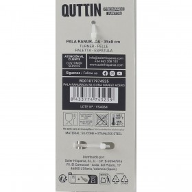 Schiumarola Quttin Silicone Acciaio 35 x 8 cm (24 Unità)