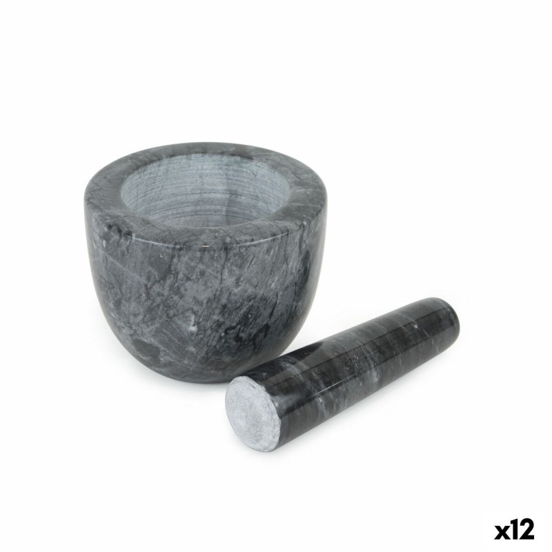 Mortaio da cucina Quttin Granito 10 x 10 x 8 cm (12 Unità)