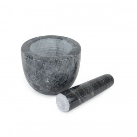 Mortaio da cucina Quttin Granito 10 x 10 x 8 cm (12 Unità)
