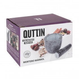 Mortaio da cucina Quttin Granito 10 x 10 x 8 cm (12 Unità)