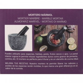 Mortaio da cucina Quttin Granito 10 x 10 x 8 cm (12 Unità)