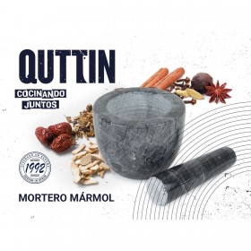 Mortaio da cucina Quttin Granito 10 x 10 x 8 cm (12 Unità)