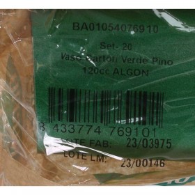 Set di Bicchieri Algon Monouso Cartone Verde 20 Pezzi 120 ml (24 Unità)