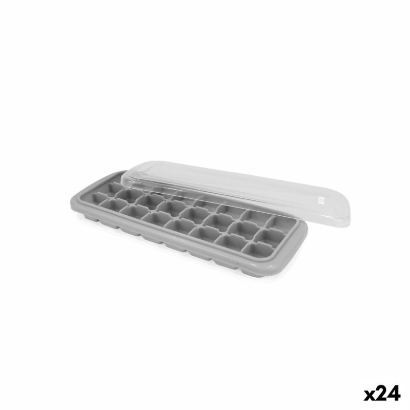 Formina per Cubetti di Ghiaccio Quttin Silicone 24 x 10 x 2,5 cm (24 Unità)