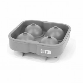 Formina per Cubetti di Ghiaccio Quttin Silicone 12,5 x 12,5 x 4,75 (24 Unità)