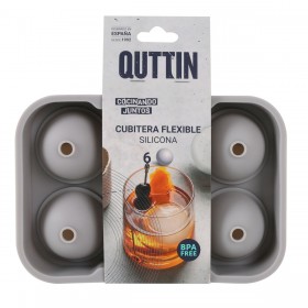 Formina per Cubetti di Ghiaccio Quttin Silicone 18 x 12,5 x 4,75 cm (24 Unità)
