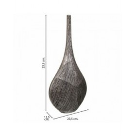 Vaso Alexandra House Living Grigio Argento Poliresina 13 x 48 x 23 cm