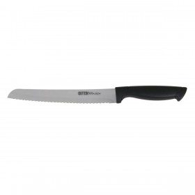 Coltello per il Pane Quttin Black Nero Argentato 24 Unità 20 cm