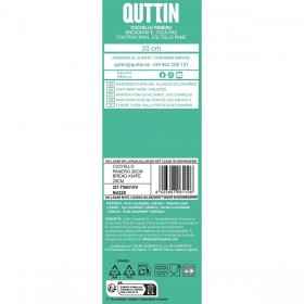Coltello per il Pane Quttin Black Nero Argentato 24 Unità 20 cm