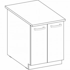 Mobile Aggiuntivo 60 x 51,6 x 85 cm Grigio