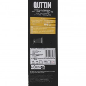 Coltello per Prosciutto Quttin Dark 22 cm (28 Unità)